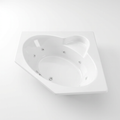 Whirlpool Bathtub Built for Ultimate Relaxation, 8 Adjustable Jets, Integrated Heater, Corner Design
