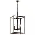 Crosby 4-Light Olde Bronze Contemporary Candle Foyer Pendant Hanging Light
