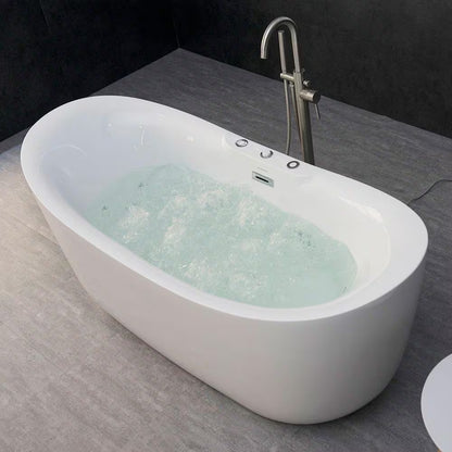 Venezia 71 In. X 31.5 In. Acrylic Combination Bathtub in White