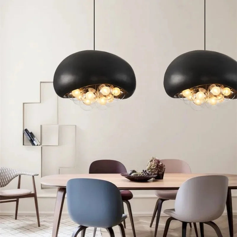 Nordic Restaurant Pendant Light Original Living Room Light Bedroom Light Resin Glass Clothing Store Pendant Light