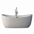 Venezia 71 In. X 31.5 In. Acrylic Combination Bathtub in White
