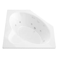 Whirlpool Bathtub Built for Ultimate Relaxation, 8 Adjustable Jets, Integrated Heater, Corner Design