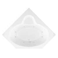 Whirlpool Bathtub Built for Ultimate Relaxation, 8 Adjustable Jets, Integrated Heater, Corner Design